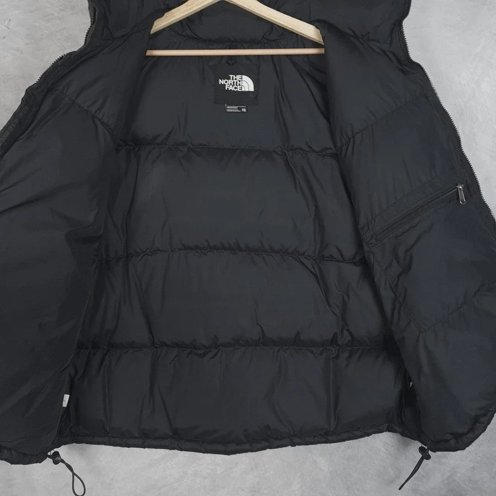 The North Face Nuptse Vest Mens 2XL Black 700 Down Puffer Hooded NF0A3JQQ